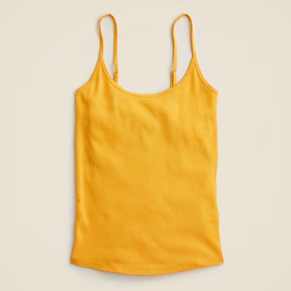 NWT JCREW Fine rib camisole in Light Orange